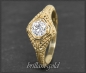 Preview: Solitär Ring 0,63ct Brillant im Antik Design,  585 Gold